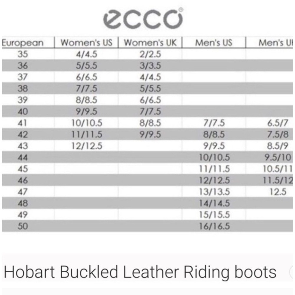 Ecco Hobart Buckle‎ Riding Boots EUR 40 Womens Size 9-9.5 Brown Leather EUC - Picture 16 of 16